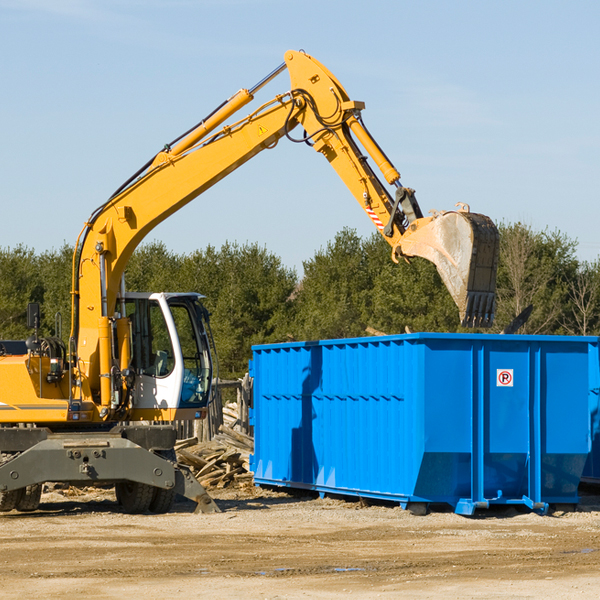 are there any restrictions on where a residential dumpster can be placed in Hanover NH